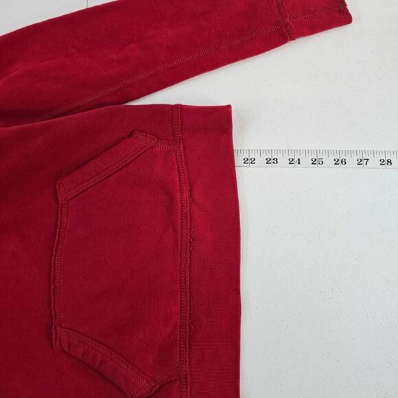 VTG Abercrombie sweater hoodie womens M pocket red 7034 - Picture 4 of 8